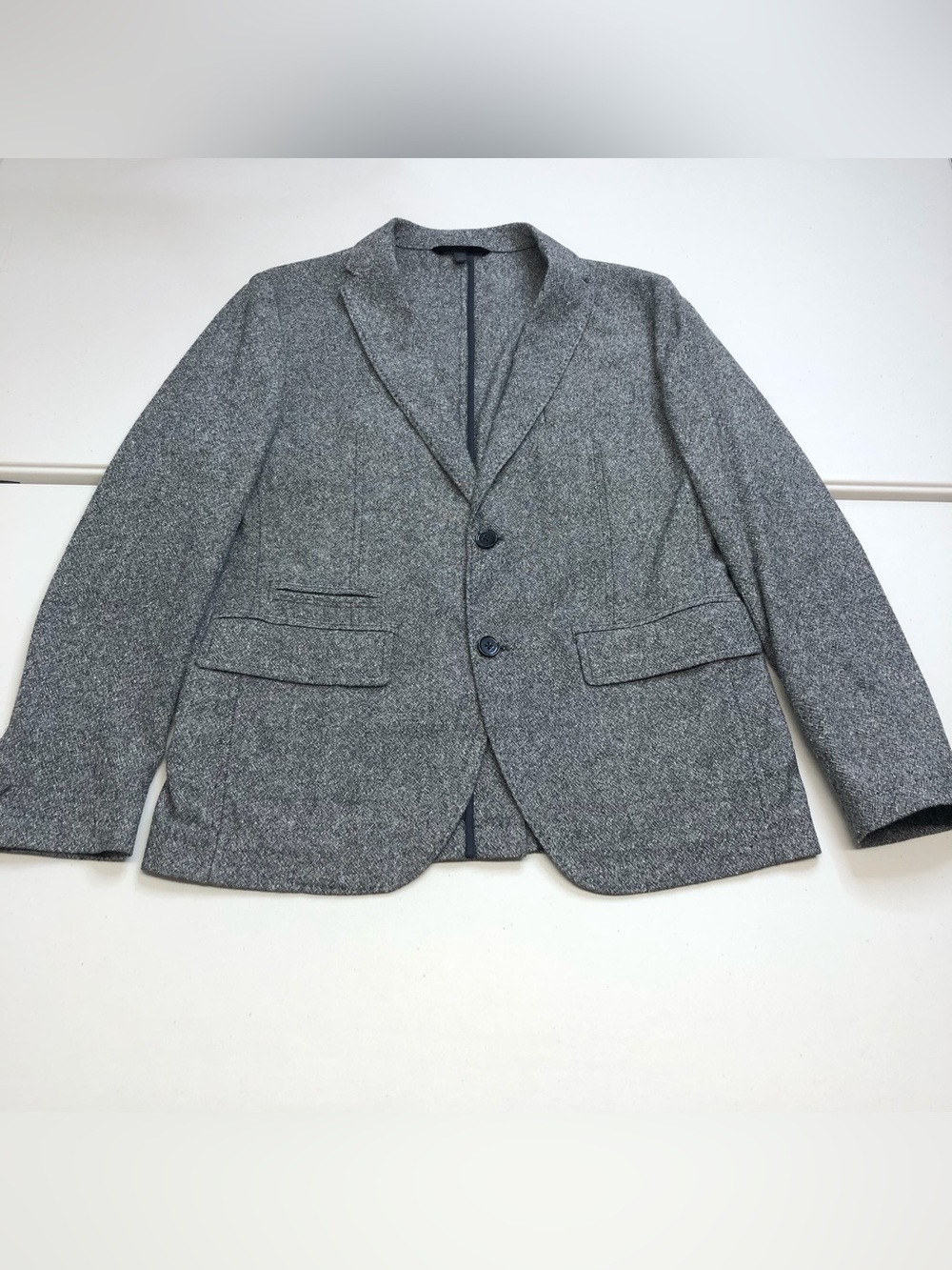 Hugo Boss Maldon Blazer Mens 42R Gray Wool Silk Sport Coat Jacket Unlined